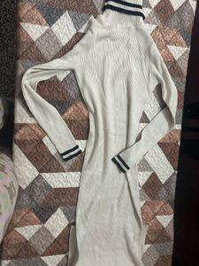 Ribbed Turtleneck Dress