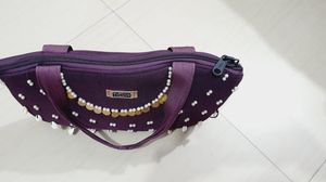 Purple handbag