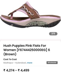 Hush Puppies Pink Flats - Size 6