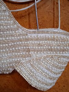 Fancy partywear blouse with heavy work