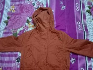 Brown Hooded Jacket