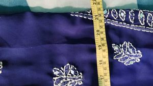 Elegant Blue Embroidered Kurti