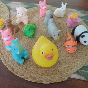 2 Sets Of Bath Toys (16 Pieces+ 1 Angry Bird Free)
