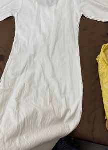 White Embroidered Kurta32-34