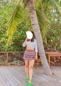 Ethnic Print Skort-from Singapore