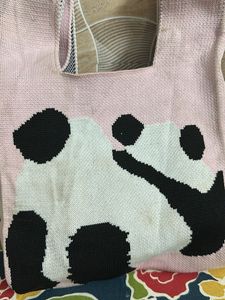Panda Print Tote Bag