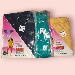 Combo Legging For Girls, Size 32 (Pack Of 3)