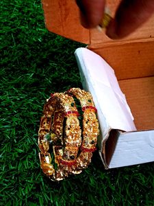 Gold-Plated Lakshmi Bangles