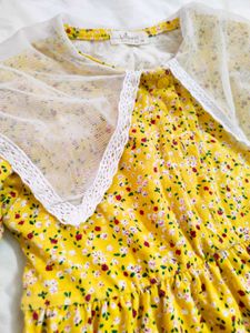 Yellow Floral Dress