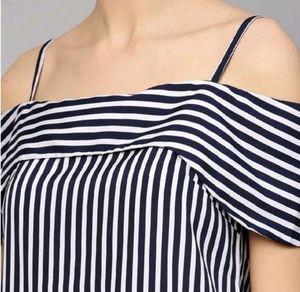 Striped Off Shoulder Top