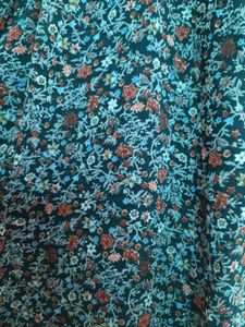 Dark Green Floral Top