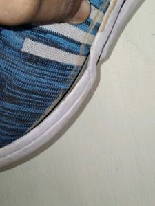 Blue Athletic Shoes/ small Damage