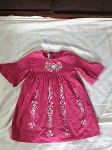 Girls Cute Pink Dress From LC Waikiki