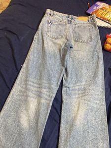 Wide Leg Ripped Jeans