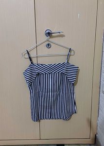 Striped Ruffle Top