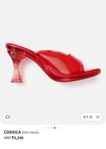 Red slim heels