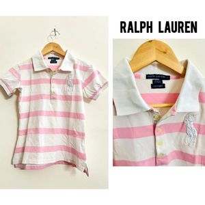 Ralph Lauren Pink Striped Polo