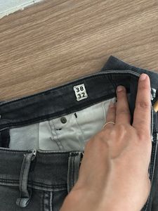 Jack And Jones Black Ribbed Jeans