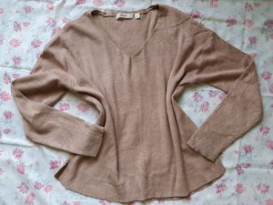 PINK RIBBED KNIT TOP