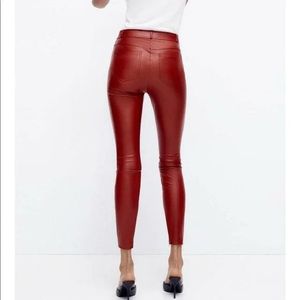 Zara Faux Leather Pants