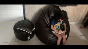 KAM&#39;S LIEU 4XL Bean Bag with Footrest &amp; Cushion
