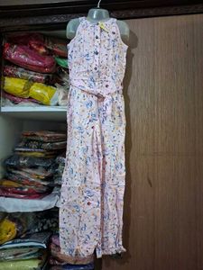 Cute Floral Girls Jumpsuit