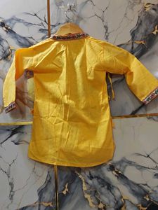 New Yellow Krishna Kurta Upto 3/4 Years