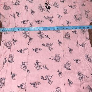 Pink Floral Print Top