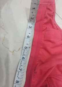 Coral Bra with Bow Detail