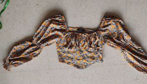 Floral Print Crop Top