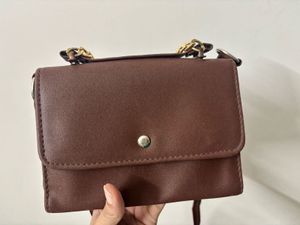 Freebie Brown Crossbody Bag