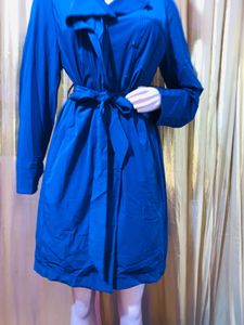 Elegant Blue Trench Coat