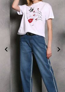 Trendy White Graphic Tee