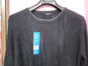 Stylish Black Knit Sweater