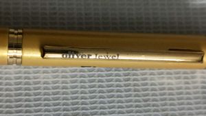 Golden Colour With Gem Ball Pen