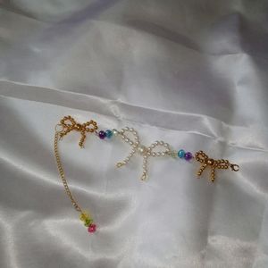 Handmade Bow Bracelet🎀 ✨💖