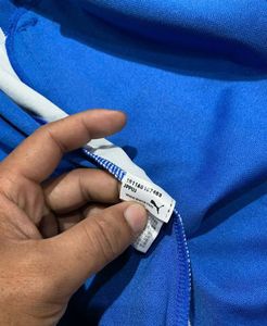 Vintage Puma Track Jacket - Blue &amp; White