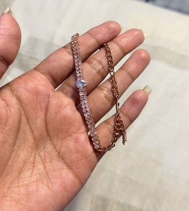 Rose Gold Rhinestone Bracelet