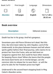 Underworld | Paperback Book by Meg Cabot