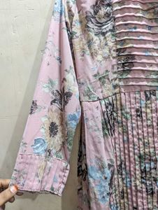 Floral Printed Georgette Kurti (Size M)