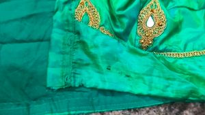 Gold Blouse And Green Blous