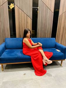 Red Spaghetti Strap Maxi Dress(New)