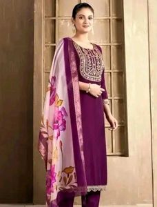 Elegant Purple Kurta Set