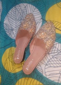 Beautiful Stone Work Ballerina Sandals