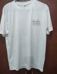 White &#34;Folk&#34; T-Shirt