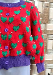 Red Heart Cardigan