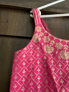 Royal pink ethnic gown