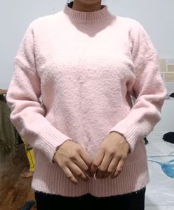 Aesthetic Pastel Pink Furry Jumper
