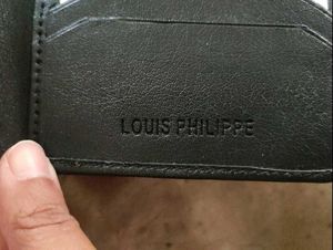 Louis Philippe Black Belt + Wallet Combo