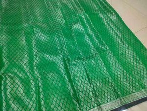 Vibrant Purple Green Saree